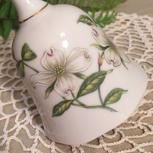 Vintage Lefton Dogwood Flower Porcelain Bell